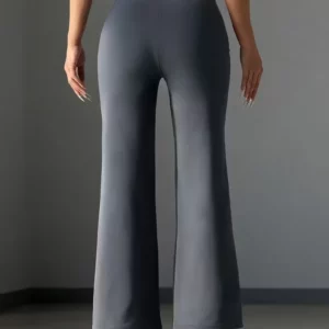Women's High-Rise Tummy Control Straight Leg Pants with Stretch & Drape, Office Casual Pants Perfect for Any Season,Jeans（New） - Image 3