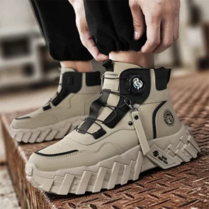 CYYTL Mens Boots Casual Shoes Outdoor Cowboy Winter Combat Tactical Chelsea Motorcycle Ankle Leather Work Hiking Designer Luxury - Image 4
