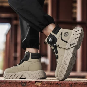 CYYTL Mens Boots Casual Shoes Outdoor Cowboy Winter Combat Tactical Chelsea Motorcycle Ankle Leather Work Hiking Designer Luxury - Image 6