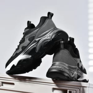 Men's Breathable Casual Sneakers Luxury Trainer Fashion Loafers Running Shoes - Comfortable Race Shoes for Male - Image 1