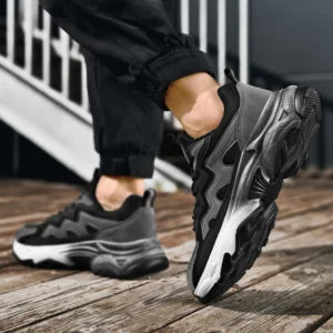 Men's Breathable Casual Sneakers Luxury Trainer Fashion Loafers Running Shoes - Comfortable Race Shoes for Male - Image 3