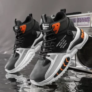 Men's Winter Boots Warm Waterproof Non-Slip Plush Sneakers Shoes - Winter Slippers Male Tenis Boots - Image 1