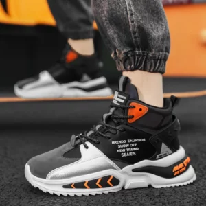 Men's Winter Boots Warm Waterproof Non-Slip Plush Sneakers Shoes - Winter Slippers Male Tenis Boots - Image 2