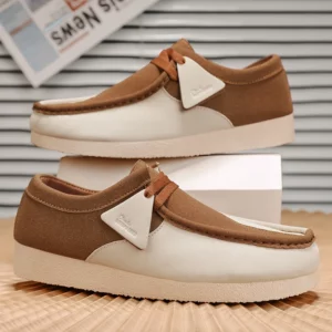 Spring New Retro Trendy One Step Fashion Men's Casual Shoes Outdoor Large Size Versatile Wear resistant Thick soled Men's Shoes - Image 4