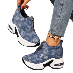 Women Sneakers Anti-slip Platform Wedge Sneakers Women Slip on Casual Lady Vulcanized Shoes Women Zapatos De Mujer2026 - Image 5
