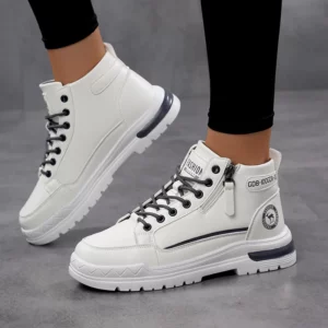 TUINANLE Woman's Walking Shoes Breathable Casual Platform Sneakers Female Zipper White High Tops Shoes Autumn Zapatillas Mujer - Image 5
