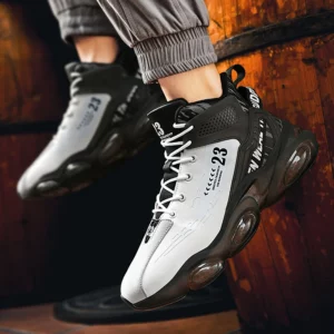 Men's Spring High Quality Trendy Shoes Thick Bottom Strap Basketball New Breathable Shock Absorbed Casual Sneaker Shoes 2025 - Image 1