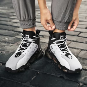 Men's Spring High Quality Trendy Shoes Thick Bottom Strap Basketball New Breathable Shock Absorbed Casual Sneaker Shoes 2025 - Image 5