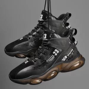 Men's Spring High Quality Trendy Shoes Thick Bottom Strap Basketball New Breathable Shock Absorbed Casual Sneaker Shoes 2025 - Image 6