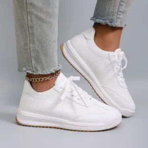 Spring new women's sports shoes, fashionable, breathable, lightweight, non-slip, wear-resistant, casual sports shoes, flat shoes - Image 5