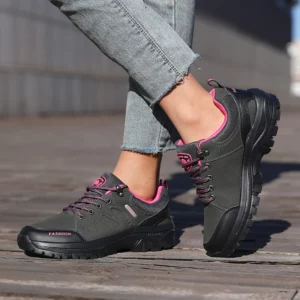 Women's Outdoor Hiking Shoes Non-slip Wear-resistant Breathable Trekking Shoes Lightweight Casual Sneakers for Camping Climbing - Image 2
