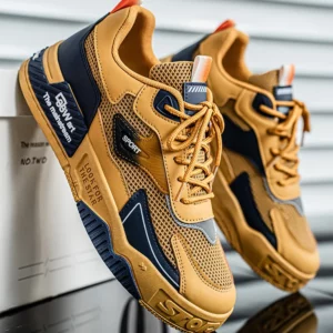 Breathable skate shoes. Men's fashionable casual sports shoes, outdoor street shoes, trendy and versatile men's shoes, suitable - Image 1