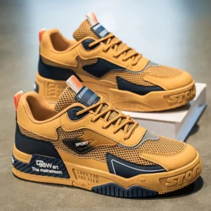 Breathable skate shoes. Men's fashionable casual sports shoes, outdoor street shoes, trendy and versatile men's shoes, suitable - Image 3