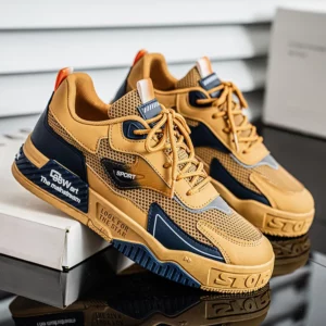 Breathable skate shoes. Men's fashionable casual sports shoes, outdoor street shoes, trendy and versatile men's shoes, suitable - Image 5