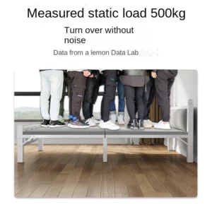 Bedroom Furniture Modern Foldable Metal Frame Bed Portable Metal Bed for Home - Image 3