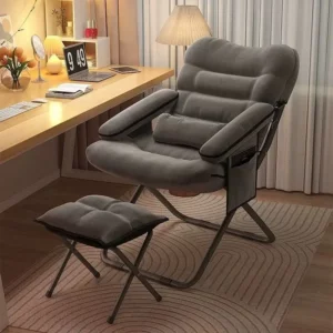 Household Lazy Sofa Chair Dormitory Lunch Break Comfortable Backrest Folding Recliner Student Dormitory Computer Chair Room - Image 3