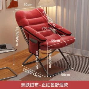 Household Lazy Sofa Chair Dormitory Lunch Break Comfortable Backrest Folding Recliner Student Dormitory Computer Chair Room - Image 6