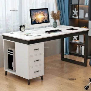 Modern Rock Slab Computer Desks Bedroom Gaming Desk Student Writing Desk Home Table with Cabinets Light Luxury Office Furniture - Image 3