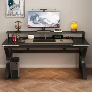 Desktop Iron art Computer Desks Modern Office table Home Office Furniture Student Computer Desk Rental House Simple Gaming Desk - Image 4