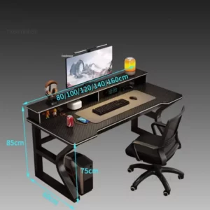 Desktop Iron art Computer Desks Modern Office table Home Office Furniture Student Computer Desk Rental House Simple Gaming Desk - Image 6