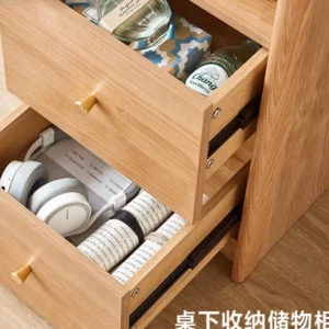 Simple Modern Home Rectangular Student Desk Wood Foot Office Desk and Chair Combination Ju3v - Image 2
