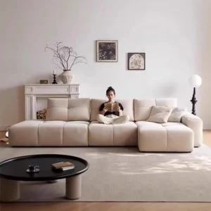 Designer Classic Living Room Sofas Minimalist L Shaped Lounge Living Room Sofas Memory Foam Divano Moderno Furniture Home - Image 3