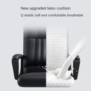 Comfortable And Flexible Lifting Computer Chair Thickened Boss Chair For Home Use Comfortable Sitting With Armrests And Pulleys - Image 3
