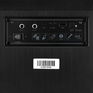 GEEPAS Portable And Rechargeable Party Speaker- GMS11161| Bluetooth, TWS Function and FM Radio| Lightweight and Portable Design, With Color Control LED Light |Multiple Mode Selections and Menu Function| Black, 2 Years Warranty - Image 2