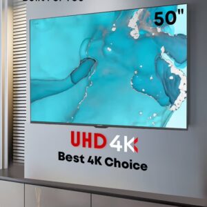 TORNADO 50 Inch 4K ULTRA HD Smart TV, Google TV with Hands Free Voice Control,Built-in Receiver, Dolby Vision Atmos, HDR 10+, Game Mode, Wide Colour Gamut, DTS HD, Google TV Android 50UA3400G Black - Image 7