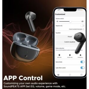 SoundPEATS Air3 Deluxe HS Wireless Earbuds Black - Image 6