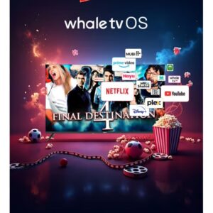 Impex 43 Inch QLED FHD Smart TV (Wios43Q) | Television, AI Voice Assistant with ChatGPT | 8GB ROM, 1GB RAM | Netflix, YouTube, Prime | A+ Panel | HDMI, USB, RJ45 | 2-Year Warranty Wios43Q black - Image 2