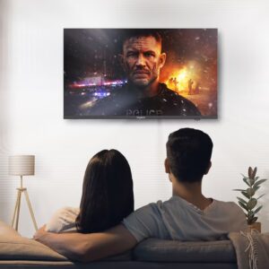 Impex 43-Inch Full HD Smart LED TV - Android, Quad Core, Frameless, A+ Panel, Wi-Fi, 2 HDMI, 2 USB, RJ45, 1920x1080 Resolution, 178° View, Slim Design, 2 Year Warranty - Gloria 43 Smart Black - Image 5