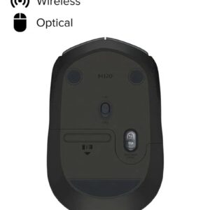 Logitech M170 Wireless USB Mouse, 2.4GHz Wireless Technology, Optical Tracking, Up to 10m Wireless Range, Grey/Black - Image 3