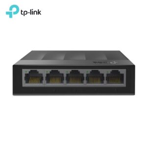 TP-LINK LS1005G 5-Port 10/100/1000Mbps Desktop Switch, Auto-Negotiation RJ45 Ports, Green Ethernet Technology, Fanless, Plug-and-Play, IEEE 802.3X Flow Control, 10 Gbps Switching Capacity, 3.7W Power Consumption, Compact Plastic Casing, Wall-Mountable | LS1005G Black - Image 4