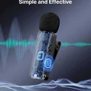 BOYA BY-V4U Wireless Lavalier Lapel Microphone for iPhone Android Phone PC YouTube Video Recording Vlog Live Streaming Interview - Image 4