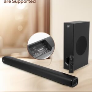 Impex Impex Beat Beam SB 6000 2.1 Channel Wireless Soundbar with 6.5" Subwoofer 80W Output (8000W PMPO) Bluetooth 5.0, HDMI ARC, Optical Input, USB, AUX, LED Display & Remote Control SB 6000 Black - Image 4