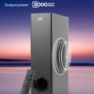 Impex Impex Beat Beam SB 6000 2.1 Channel Wireless Soundbar with 6.5" Subwoofer 80W Output (8000W PMPO) Bluetooth 5.0, HDMI ARC, Optical Input, USB, AUX, LED Display & Remote Control SB 6000 Black - Image 5