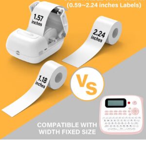 Marklife Label Maker Machine with Tape Barcode Label Printer Mini Portable Bluetooth Thermal Labeler for Address Clothing Jewelry Retail Barcode Small (White 1 Roll Label) - Image 5