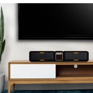 Geepas Bluetooth Speaker | with Hands-Free Calls | BT/USB/TF/FM/AUX |1500mAh Battery | Ideal for Parties, Movies, Playing Games | GMS11141UK Black - Image 3