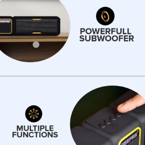 Geepas Bluetooth Speaker | with Hands-Free Calls | BT/USB/TF/FM/AUX |1500mAh Battery | Ideal for Parties, Movies, Playing Games | GMS11141UK Black - Image 6