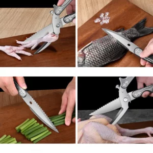 Kitchen scissors 304 stainless steel multi-functional cutting chicken duck goose bone special strong chicken bone scissors - Image 3