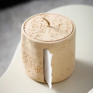Vanity rotundity Tissue box Roll toilet paper case drawing room decorative tissue box Dresser Countertop contour tissue case - Image 3