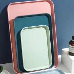 Rectangular Tray Plastic Restaurant Household Cup Tea Tray Catering Fast Food Barbecue Tray Kitchen Supplies - Image 5
