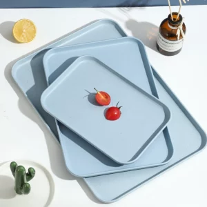 Rectangular Tray Plastic Restaurant Household Cup Tea Tray Catering Fast Food Barbecue Tray Kitchen Supplies - Image 6