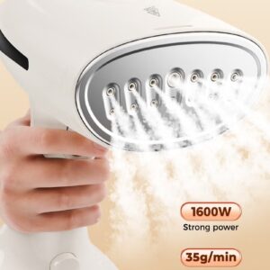 DOSCHER [Upgrade]1600 Watts Handheld Garment Steamer – Portable Steam Iron for Clothes with 3 Steam Levels & 25s Fast Heat-up, Wrinkle Remover - Image 3