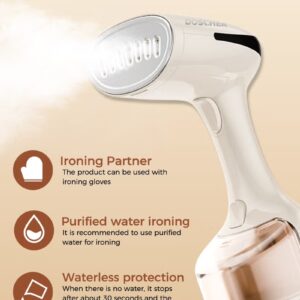 DOSCHER [Upgrade]1600 Watts Handheld Garment Steamer – Portable Steam Iron for Clothes with 3 Steam Levels & 25s Fast Heat-up, Wrinkle Remover - Image 5