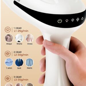 DOSCHER [Upgrade]1600 Watts Handheld Garment Steamer – Portable Steam Iron for Clothes with 3 Steam Levels & 25s Fast Heat-up, Wrinkle Remover - Image 6