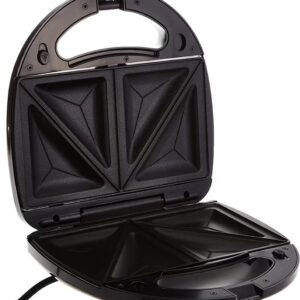 BLACK+DECKER Sandwich Maker, 2-Slot Non-Stick, 3in1 Versatile Interchangeable Grill and Waffle Plates, Indicator Lights, Quick and Easy Meals, Compact Design, 750 W TS2090-B5 Black - Image 6