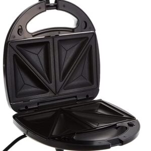 BLACK+DECKER Sandwich Maker, 2-Slot Non-Stick, 3in1 Versatile Interchangeable Grill and Waffle Plates, Indicator Lights, Quick and Easy Meals, Compact Design, 750 W TS2090-B5 Black - Image 7