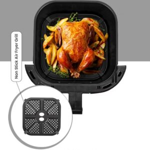 GEEPAS Air Fryer Equipped With Vortex Air Frying Technology| 7 L Capacity With A Rack| Oil Free Cooking | Adjustable Timer And Temperature, 1-30 Minutes Timer| Ideal For Making Fries, Steak, Chicken, Cake, Meat, Bread | 2 Years Warranty 7 L 1800 W GAF37506 Silver - Image 3